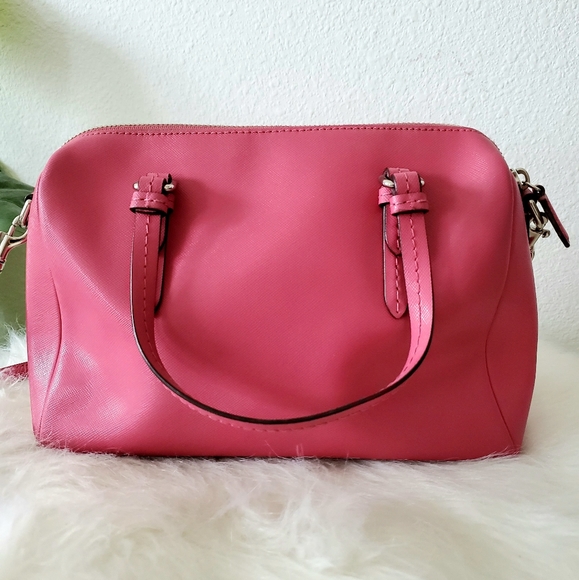 Coach Pink Leather purse satchel purse bag - Picture 4 of 8